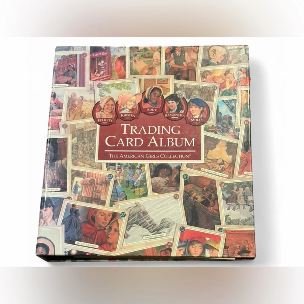 Vintage 120+ American Girl Trading Cards in American Girl Trading Card Album